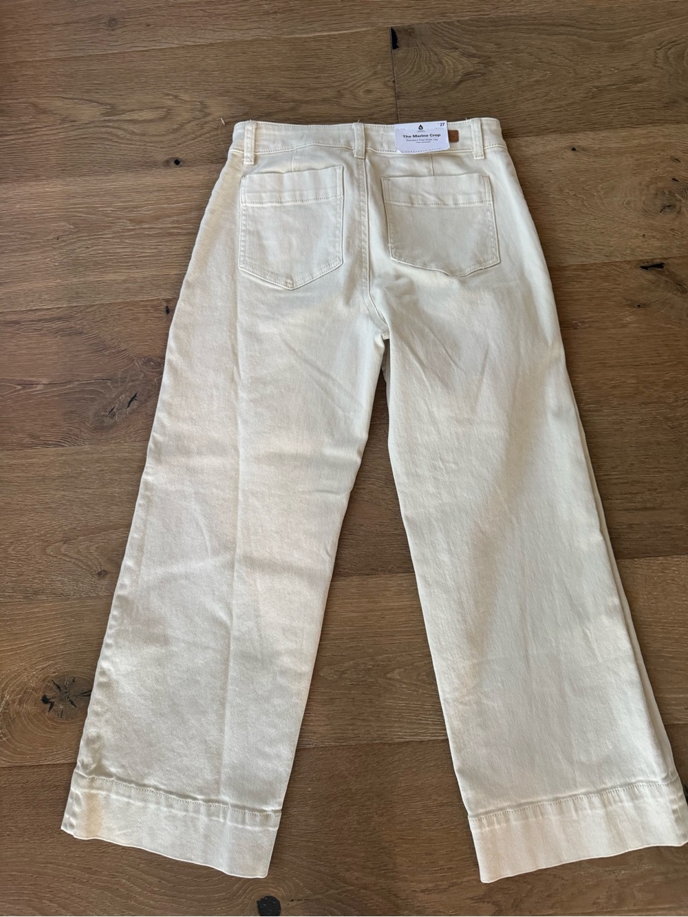 Sanctuary Cream Cropped Wide-Leg Trousers - Picture 2 of 8